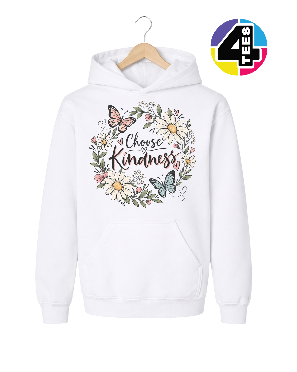 Kindness in Bloom Youth Hoodie