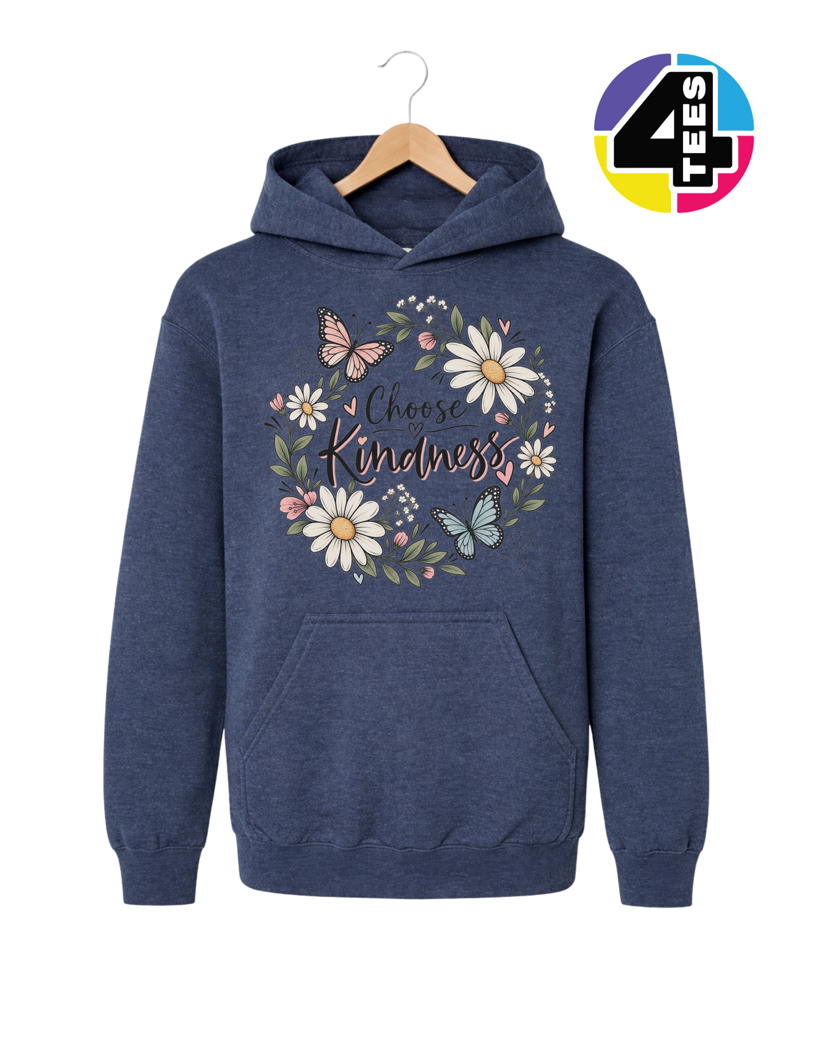 Kindness in Bloom Youth Hoodie