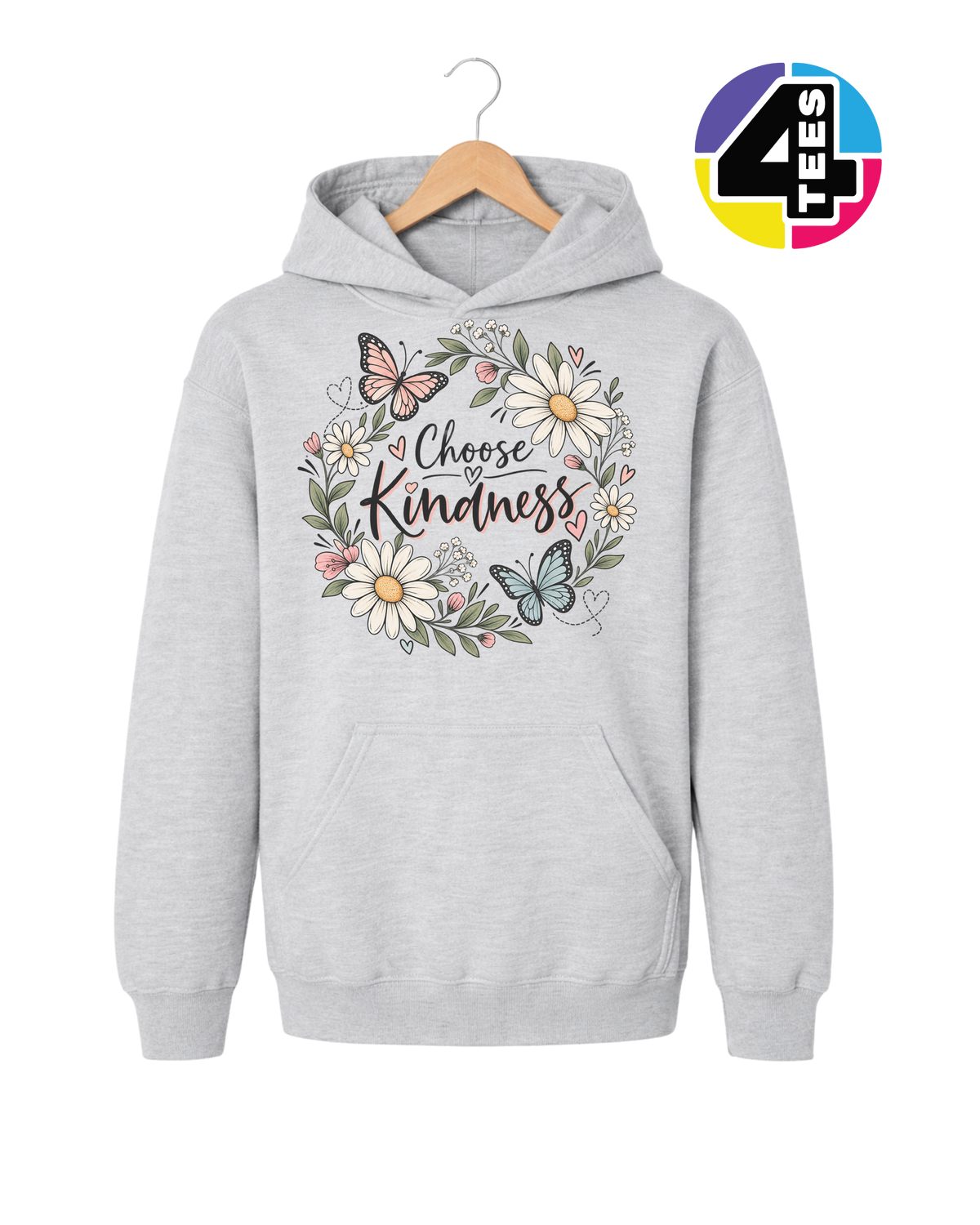 Kindness in Bloom Youth Hoodie