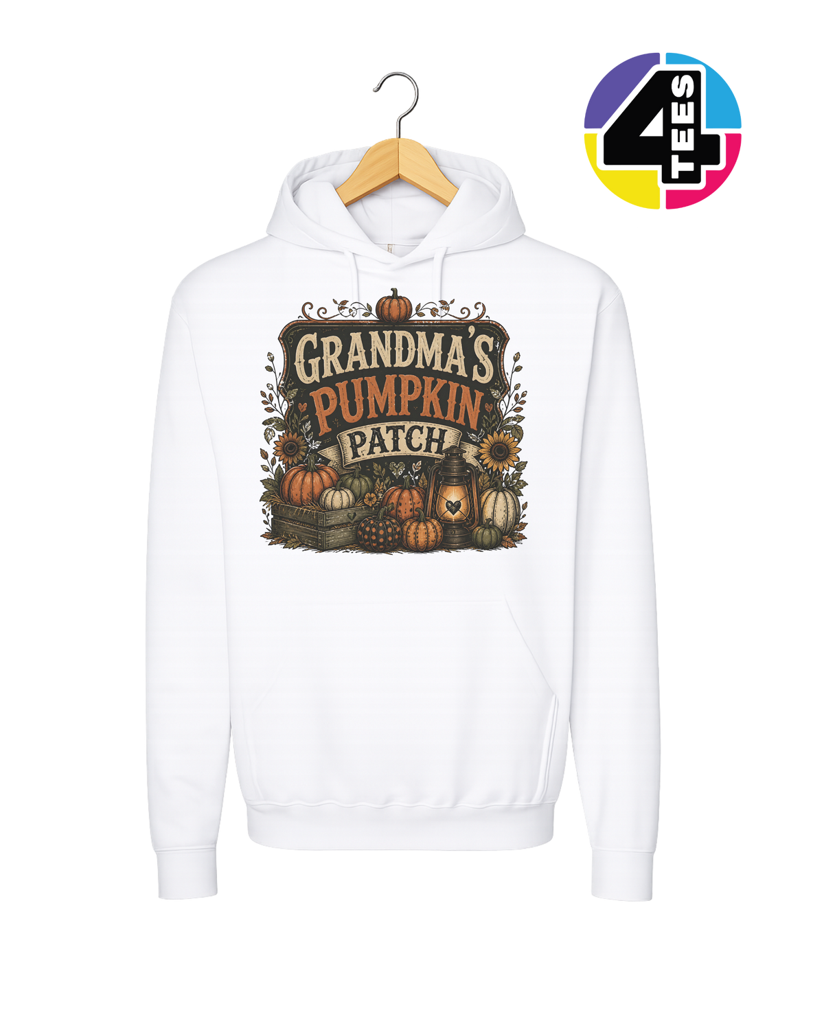Grandma's Rustic Pumpkin Patch Hoodie