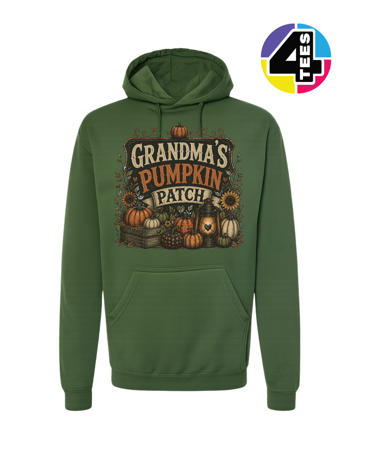 Grandma's Rustic Pumpkin Patch Hoodie