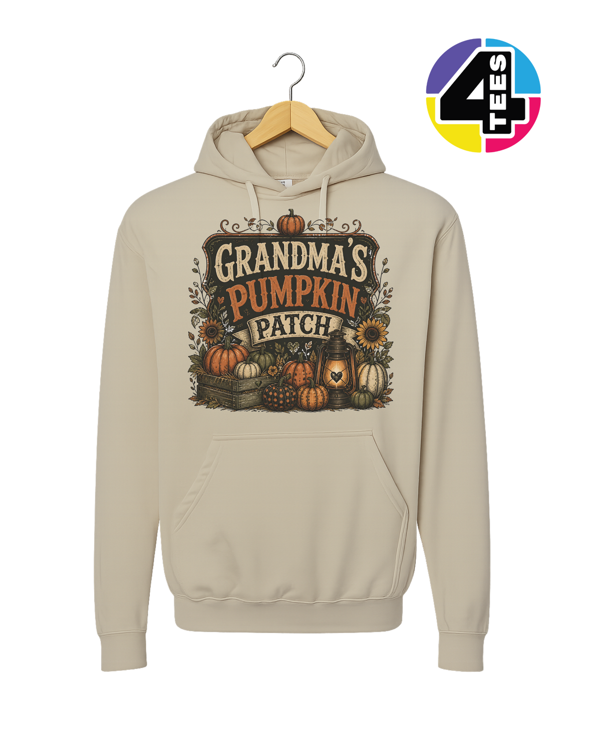 Grandma's Rustic Pumpkin Patch Hoodie