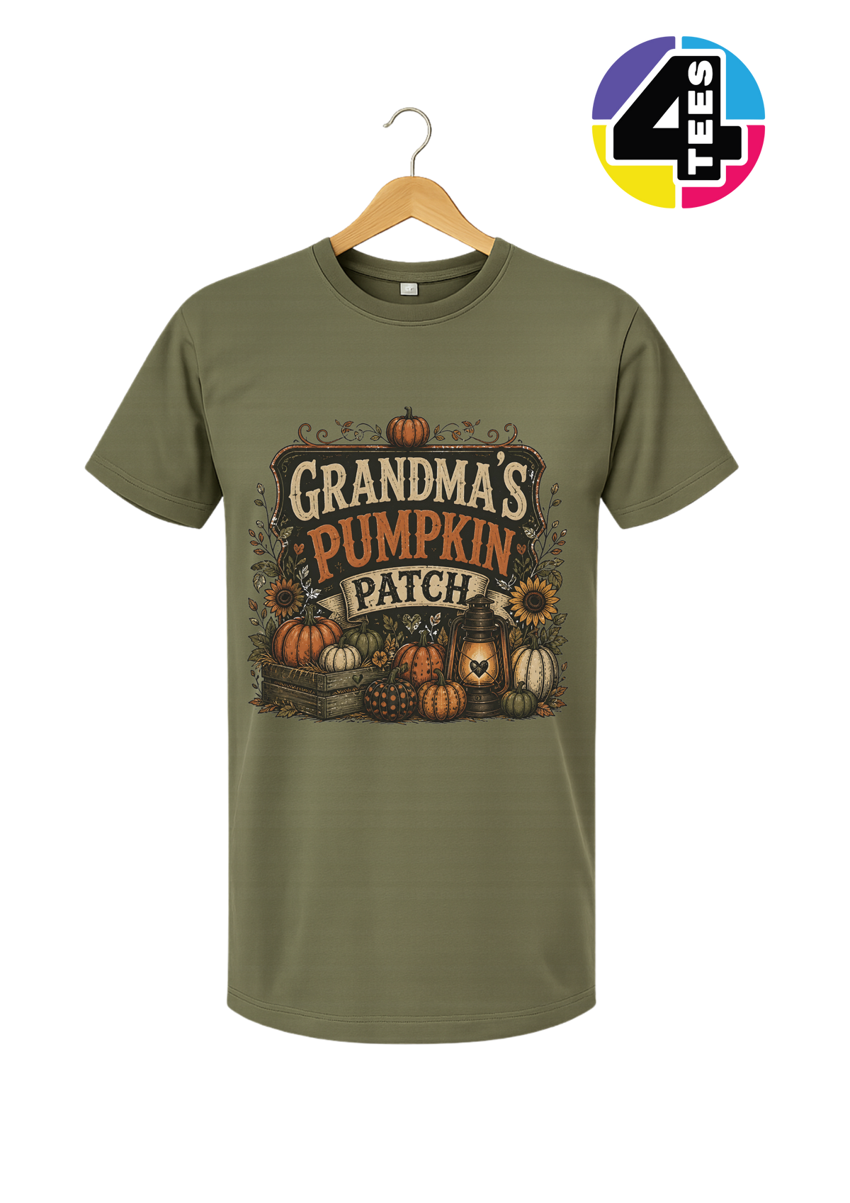 Grandma's Rustic Pumpkin Patch Tee