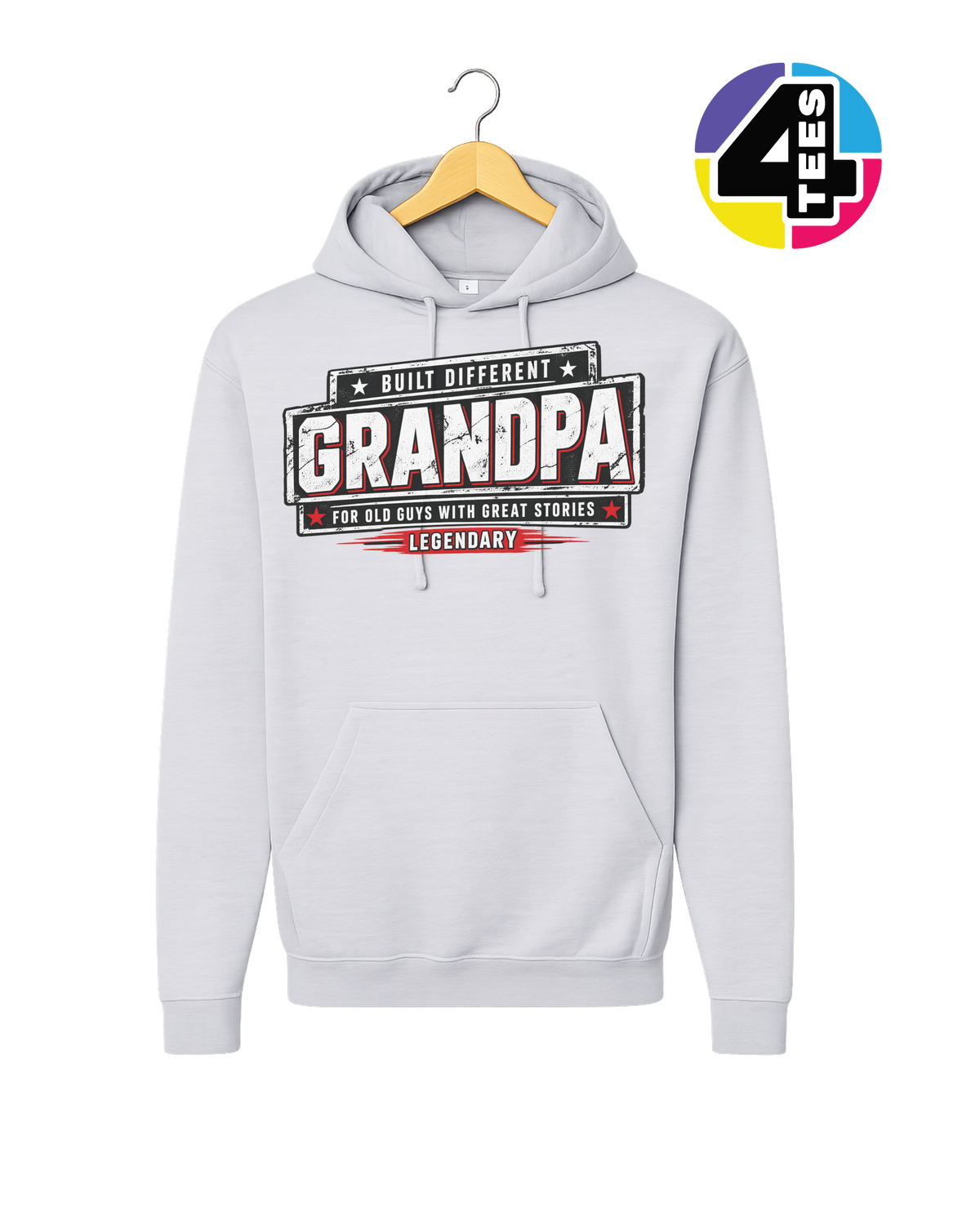 Built Different Legendary Grandpa Hoodie