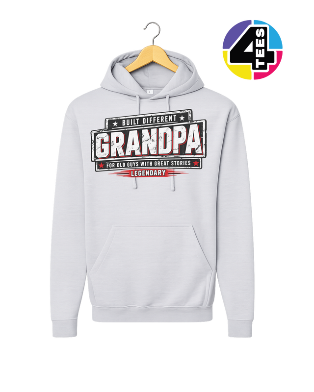 Built Different Legendary Grandpa Hoodie