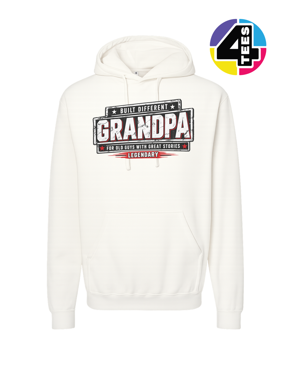 Built Different Legendary Grandpa Hoodie