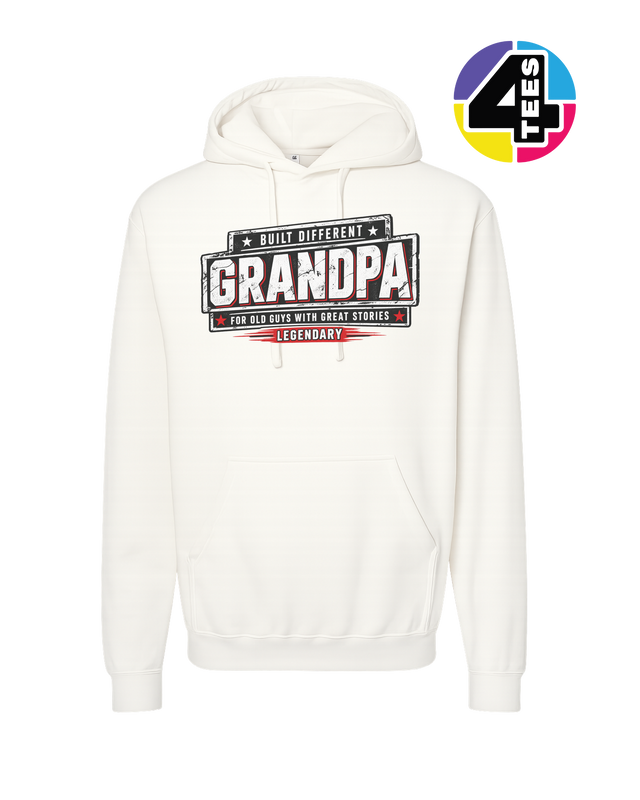 Built Different Legendary Grandpa Hoodie