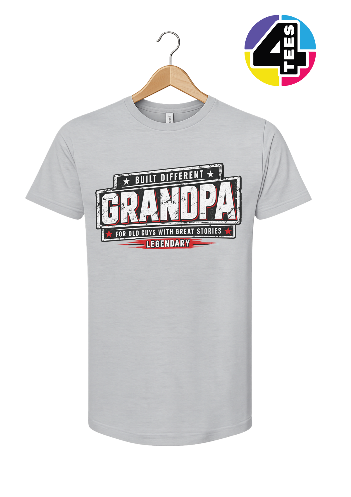 Built Different Legendary Grandpa Tee
