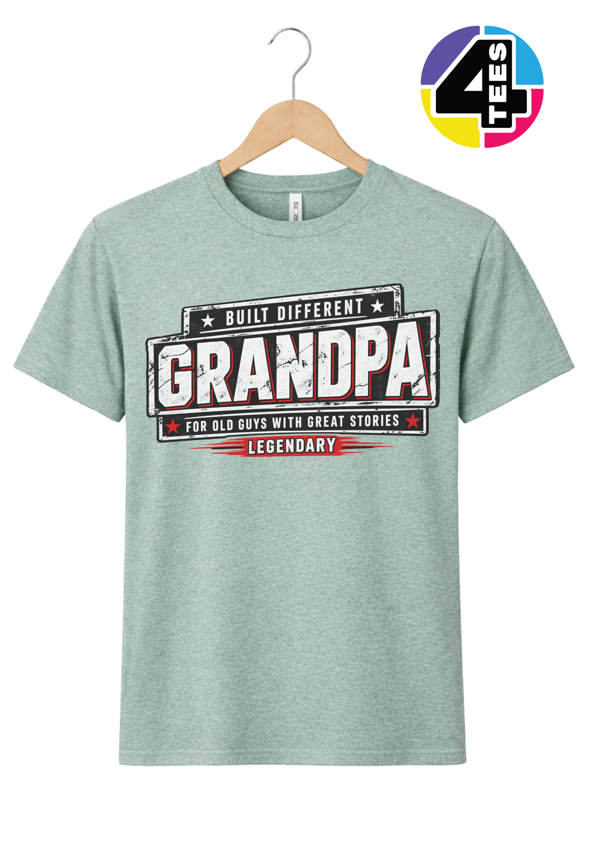 Built Different Legendary Grandpa Tee
