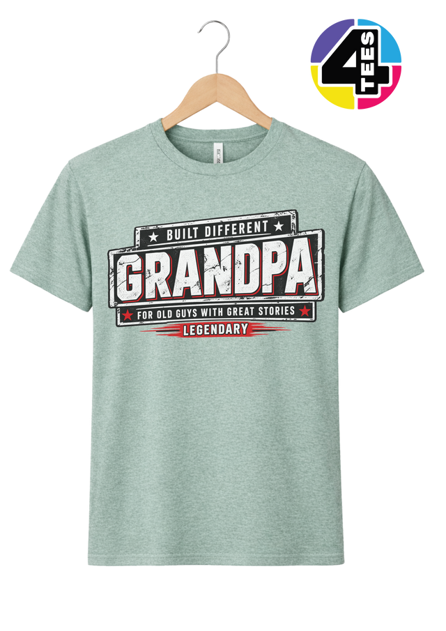 Built Different Legendary Grandpa Tee