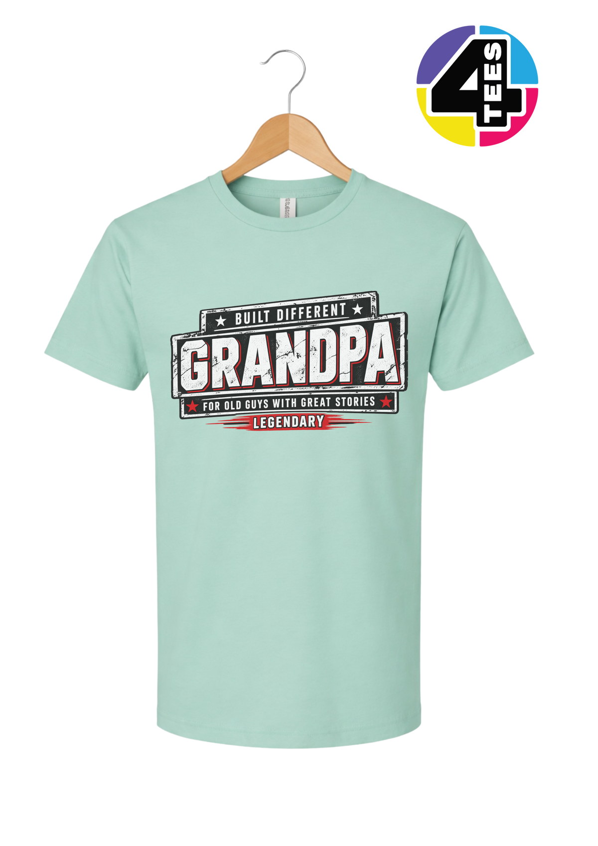 Built Different Legendary Grandpa Tee