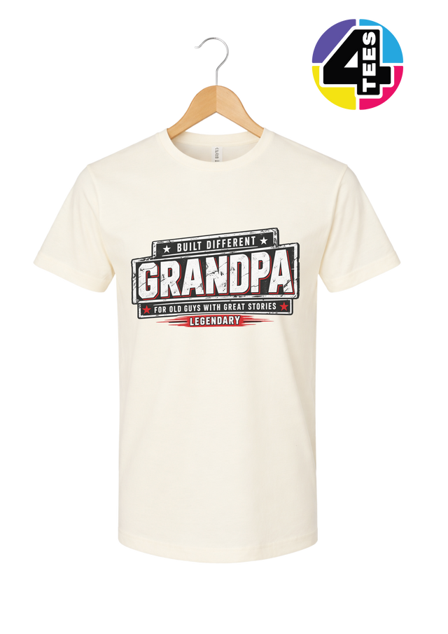 Built Different Legendary Grandpa Tee