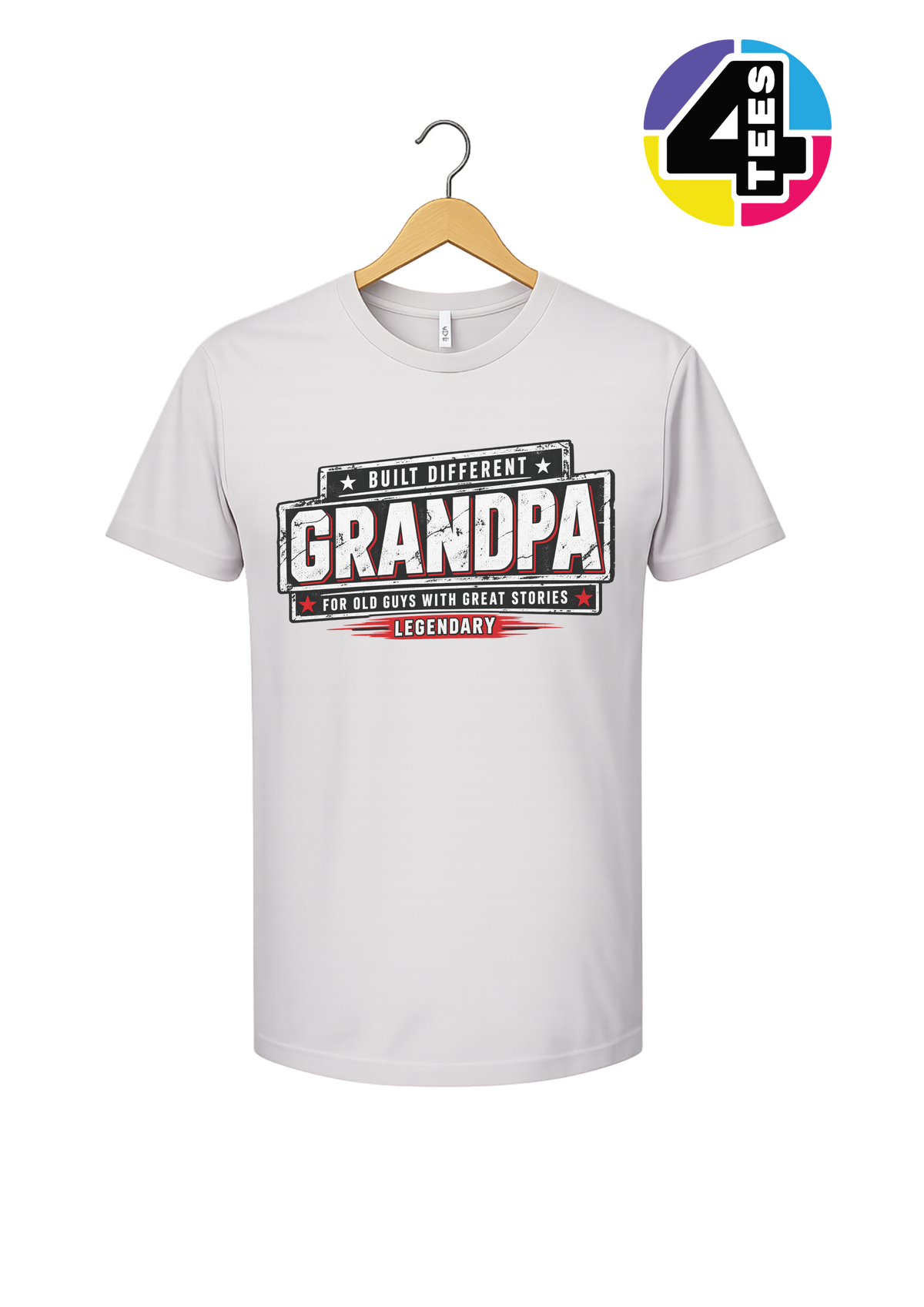 Built Different Legendary Grandpa Tee