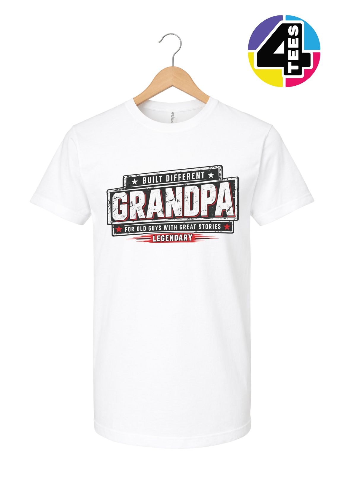 Built Different Legendary Grandpa Tee