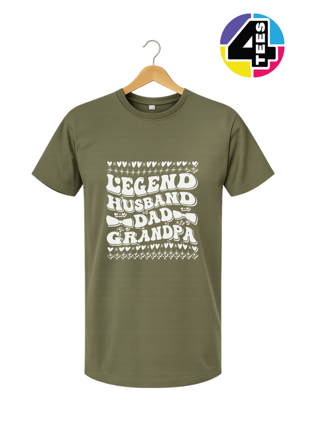 Legend Husband Dad Grandpa Tee