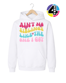 Groovy Siblings Vibes Youth Hoodie