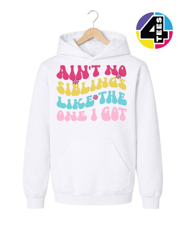 Groovy Siblings Vibes Youth Hoodie