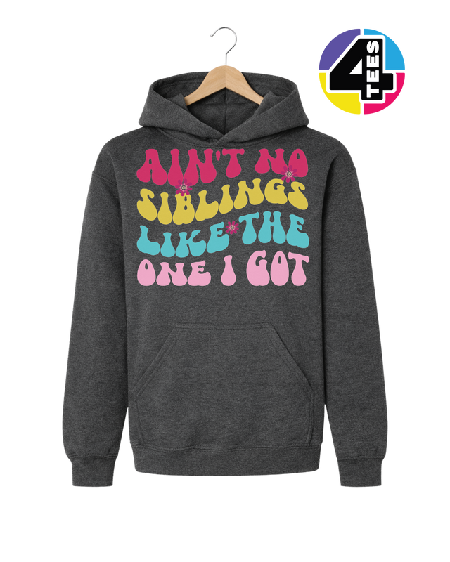 Groovy Siblings Vibes Youth Hoodie