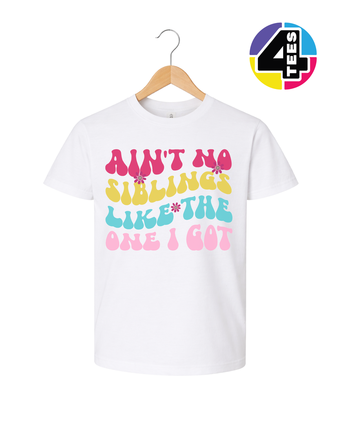Groovy Siblings Vibes Youth Tee