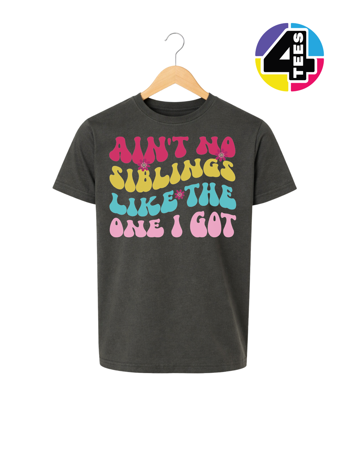 Groovy Siblings Vibes Youth Tee