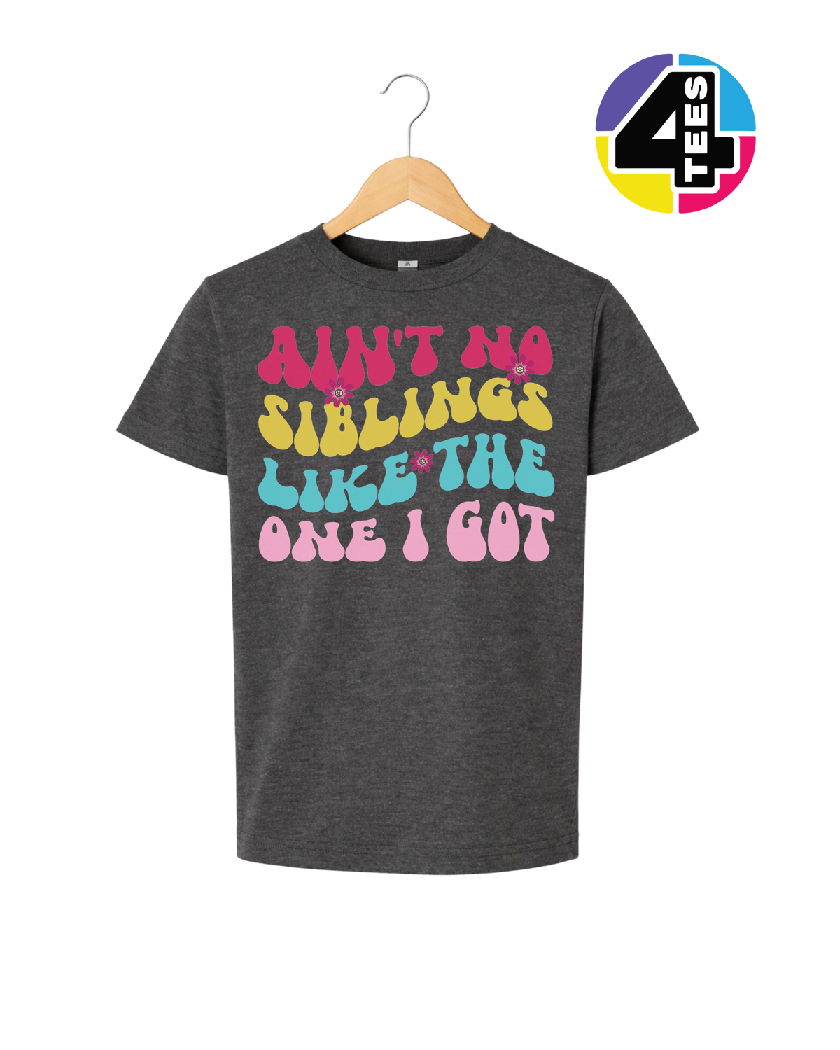 Groovy Siblings Vibes Youth Tee