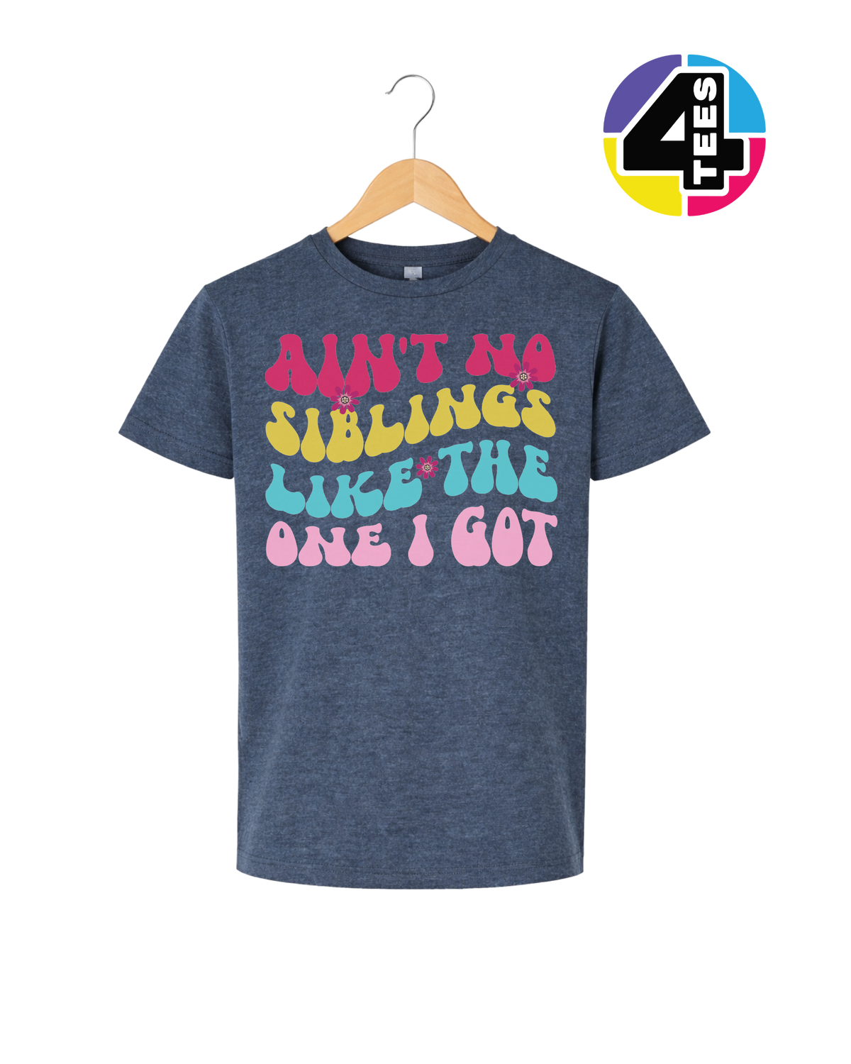Groovy Siblings Vibes Youth Tee
