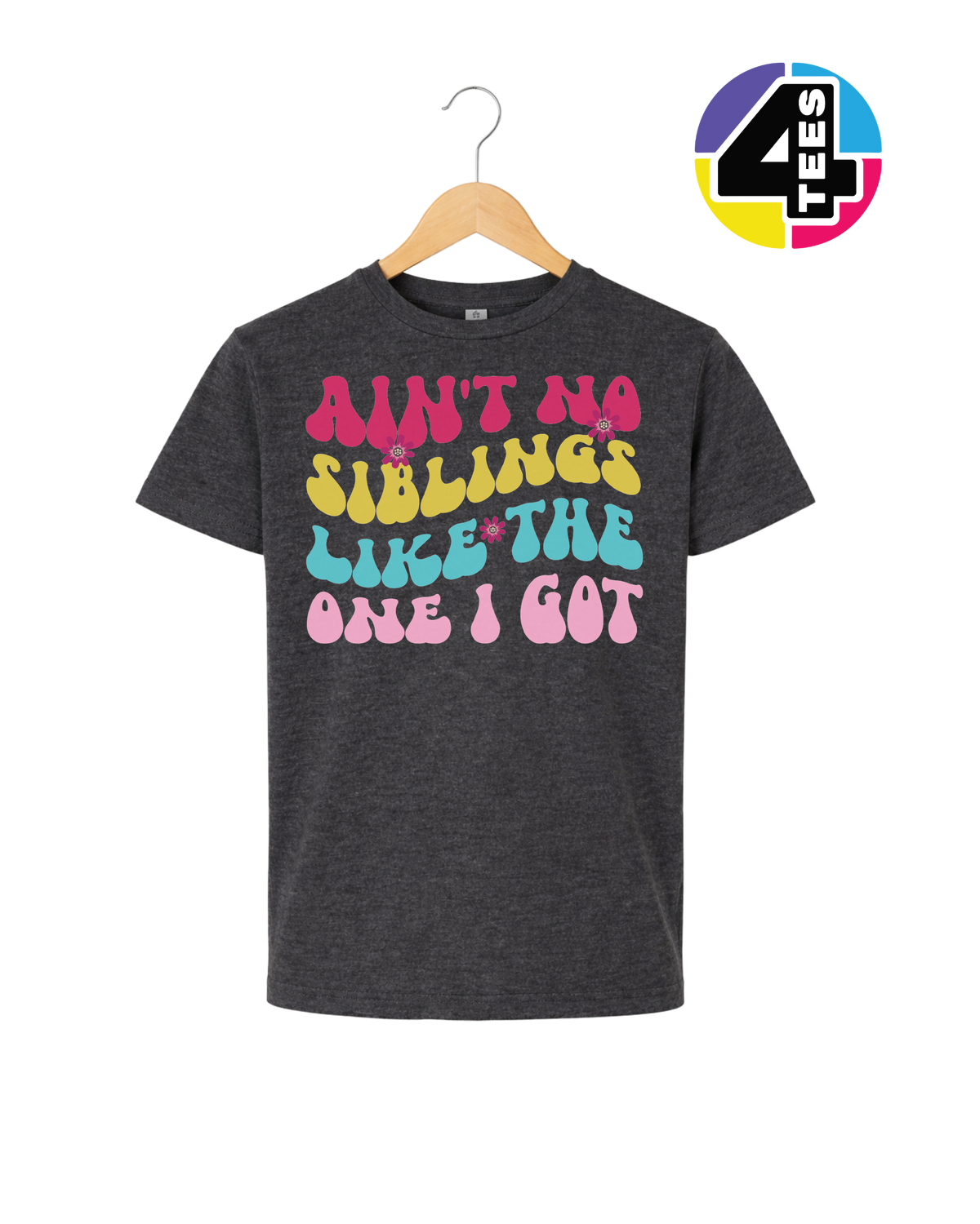 Groovy Siblings Vibes Youth Tee