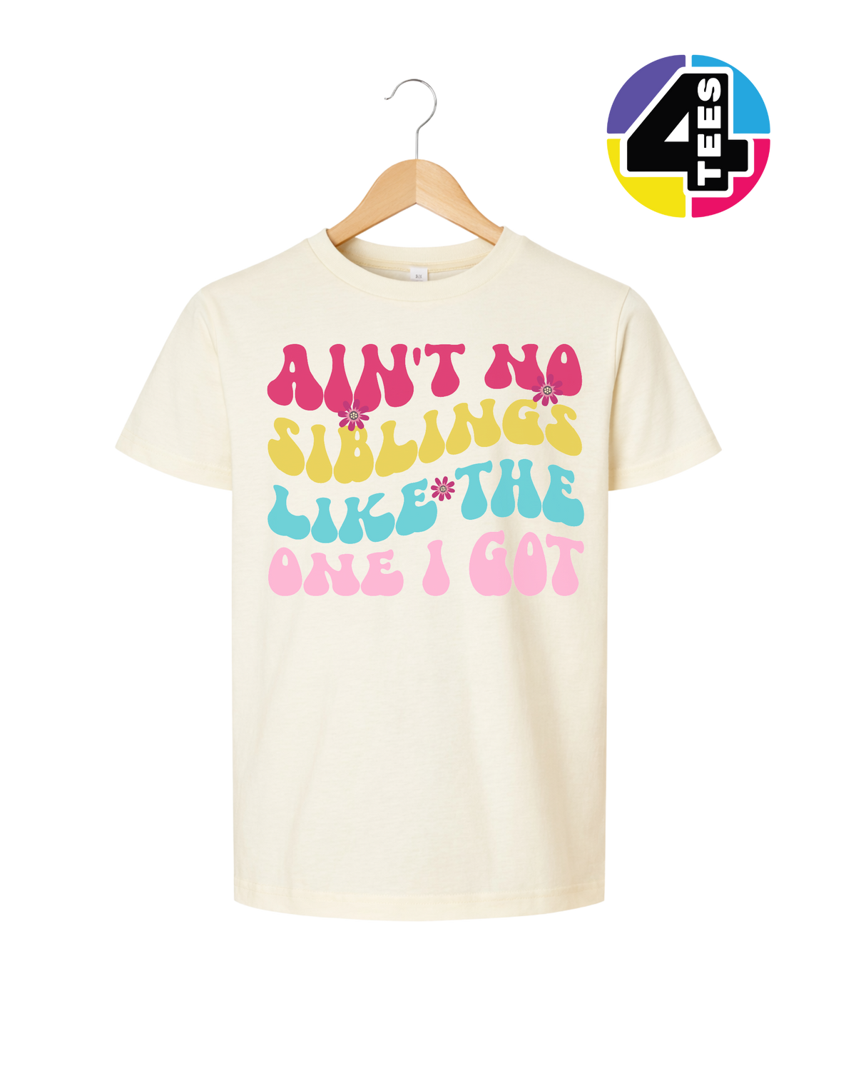 Groovy Siblings Vibes Youth Tee