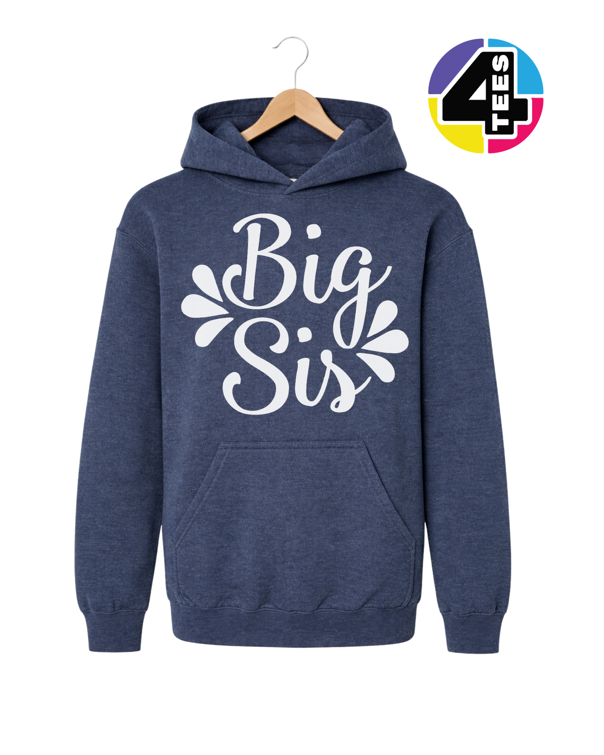 Big Sis in Bloom Youth Hoodie