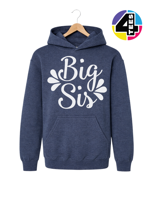 Big Sis in Bloom Youth Hoodie