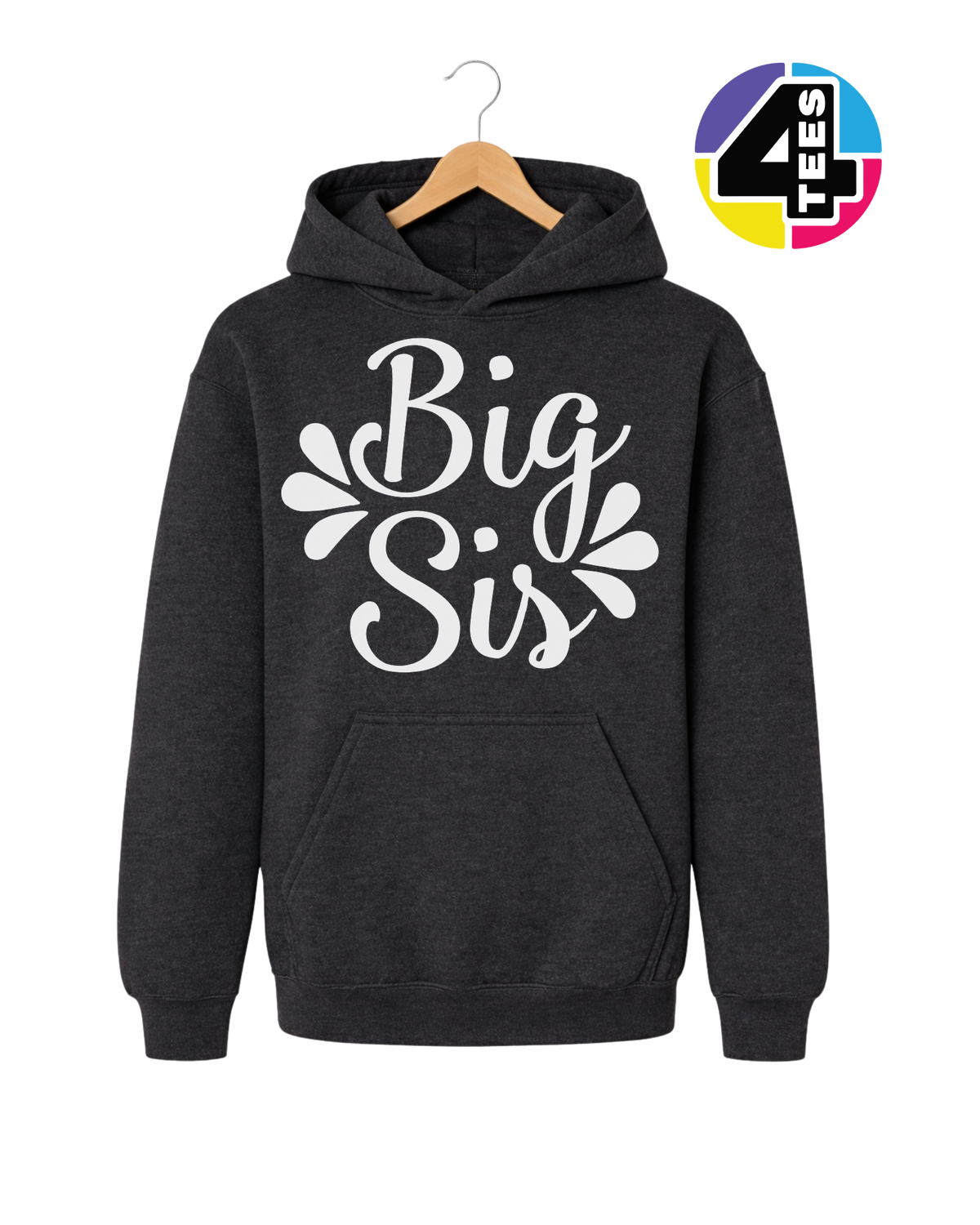 Big Sis in Bloom Youth Hoodie