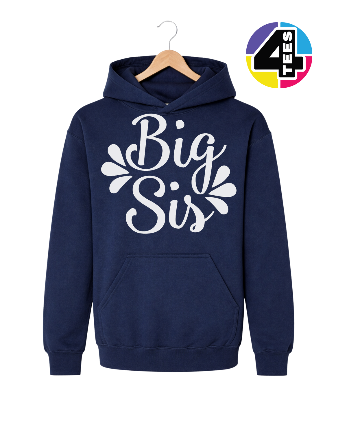 Big Sis in Bloom Youth Hoodie