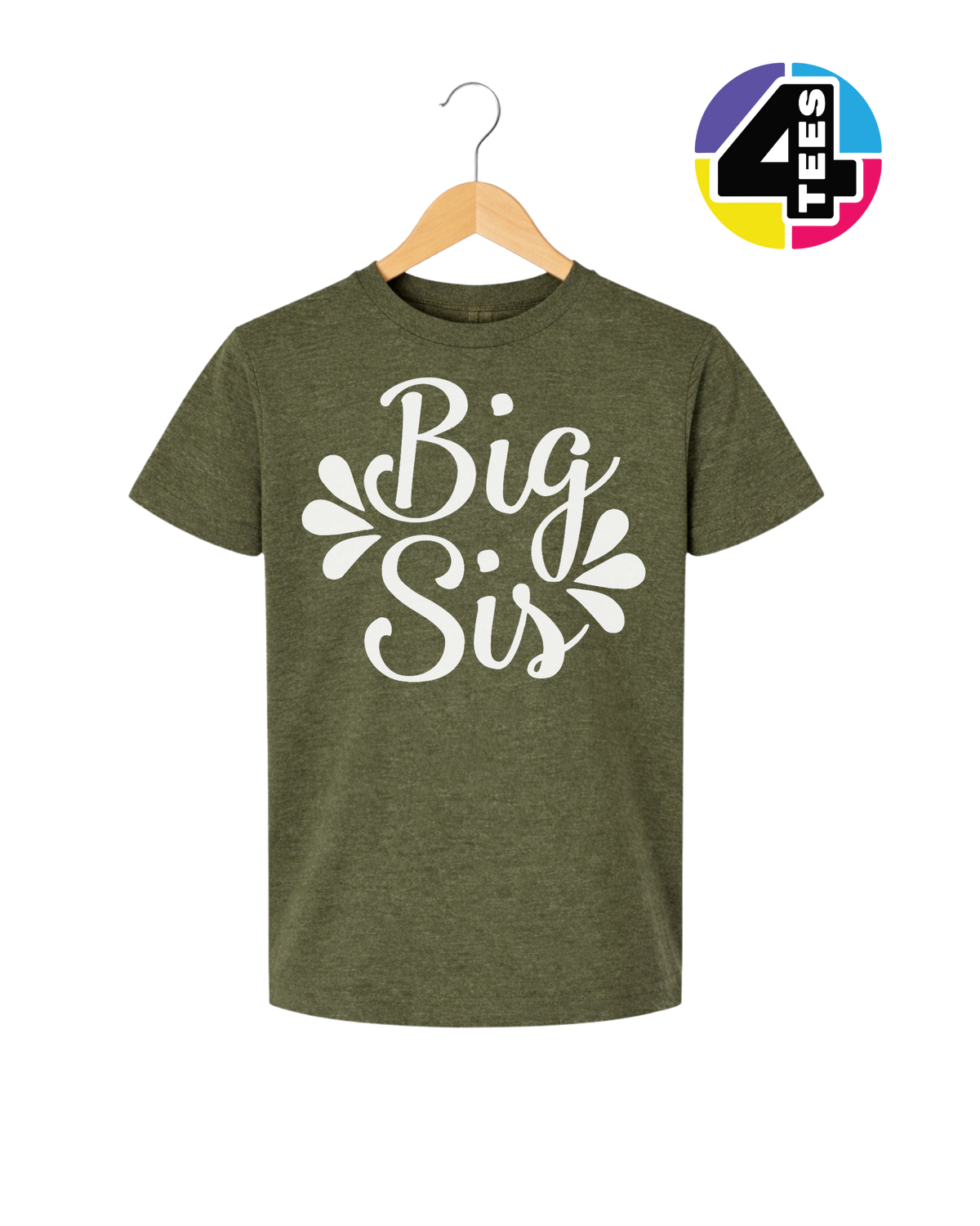 Big Sis in Bloom Youth Tee