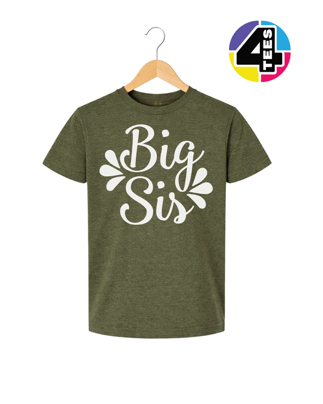 Big Sis in Bloom Youth Tee