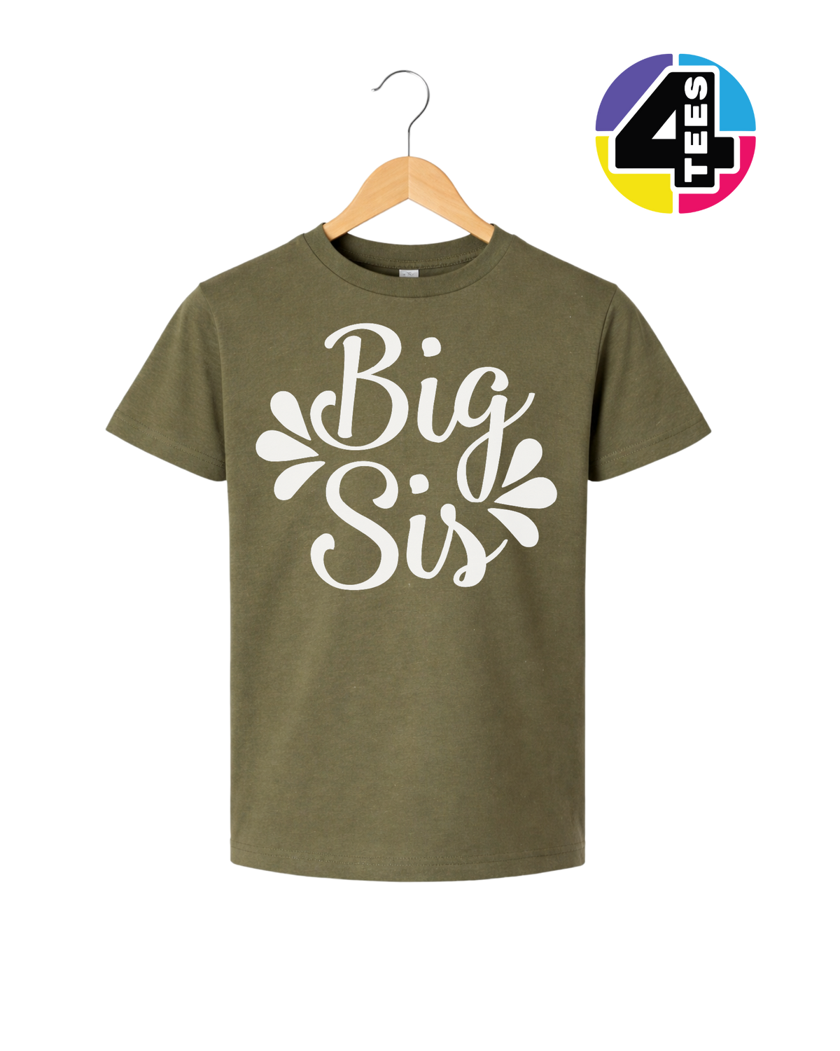 Big Sis in Bloom Youth Tee
