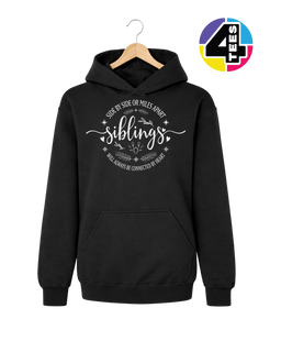 Siblings, Side by Side or Miles Apart Youth Hoodie