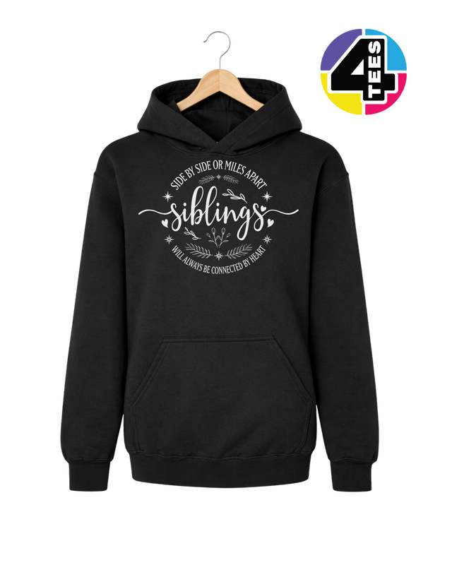 Siblings, Side by Side or Miles Apart Youth Hoodie