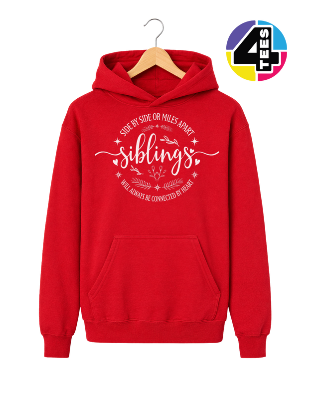 Siblings, Side by Side or Miles Apart Youth Hoodie