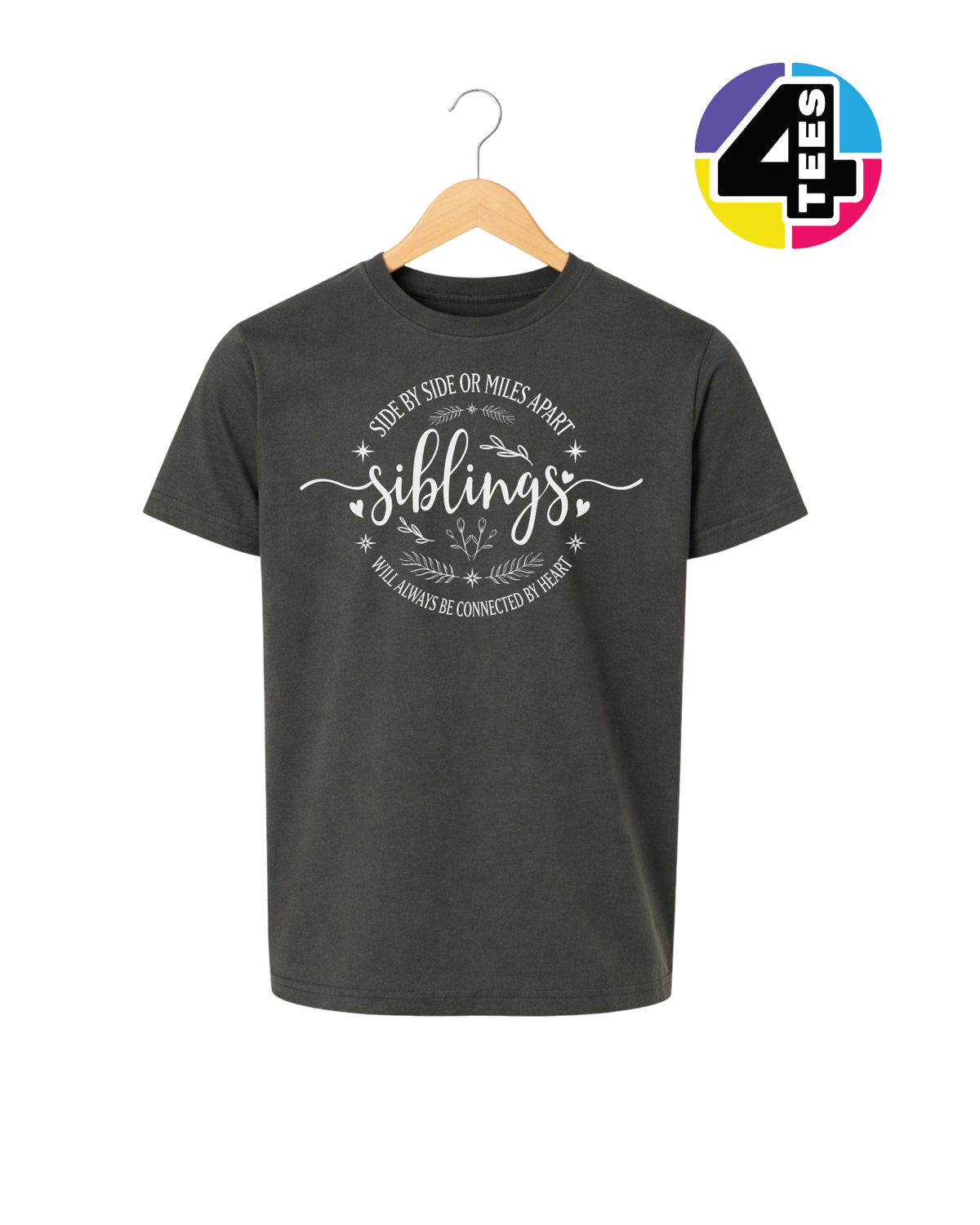 Siblings, Side by Side or Miles Apart Youth Tee