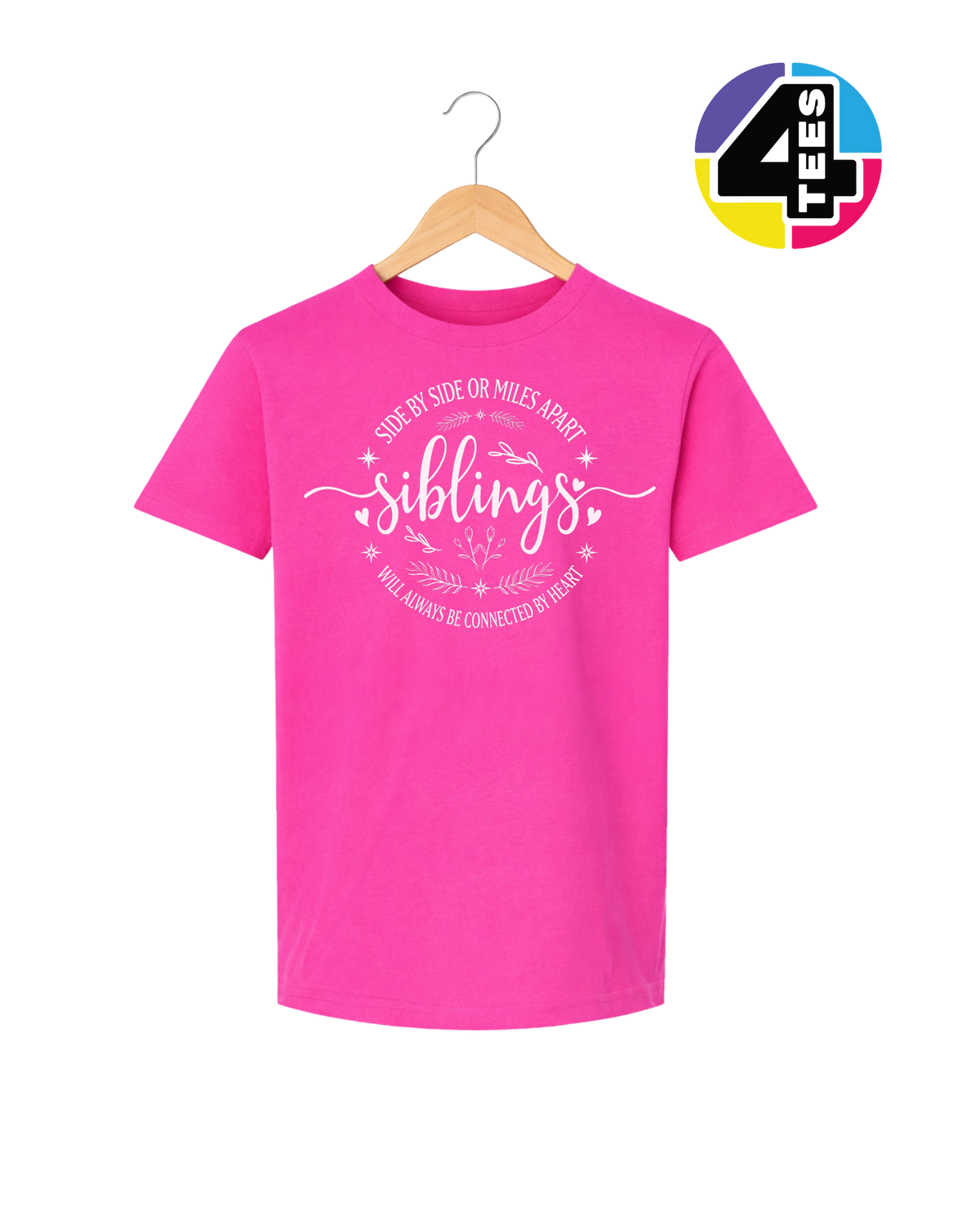 Siblings, Side by Side or Miles Apart Youth Tee