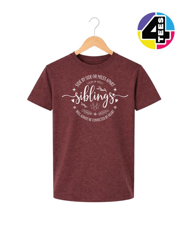 Siblings, Side by Side or Miles Apart Youth Tee