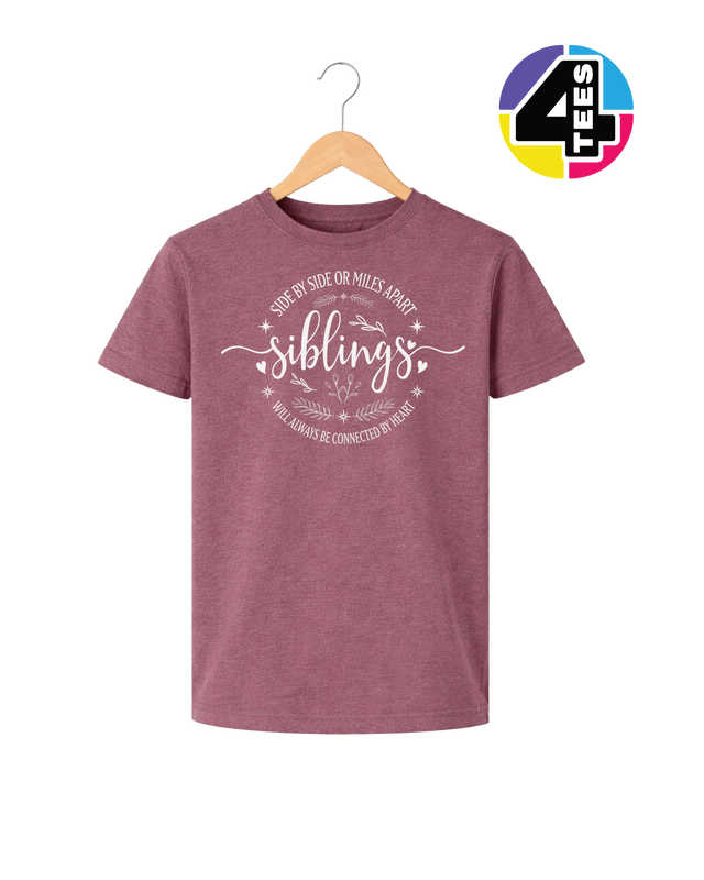 Siblings, Side by Side or Miles Apart Youth Tee