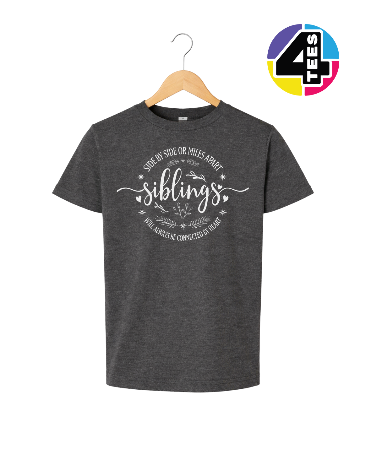 Siblings, Side by Side or Miles Apart Youth Tee