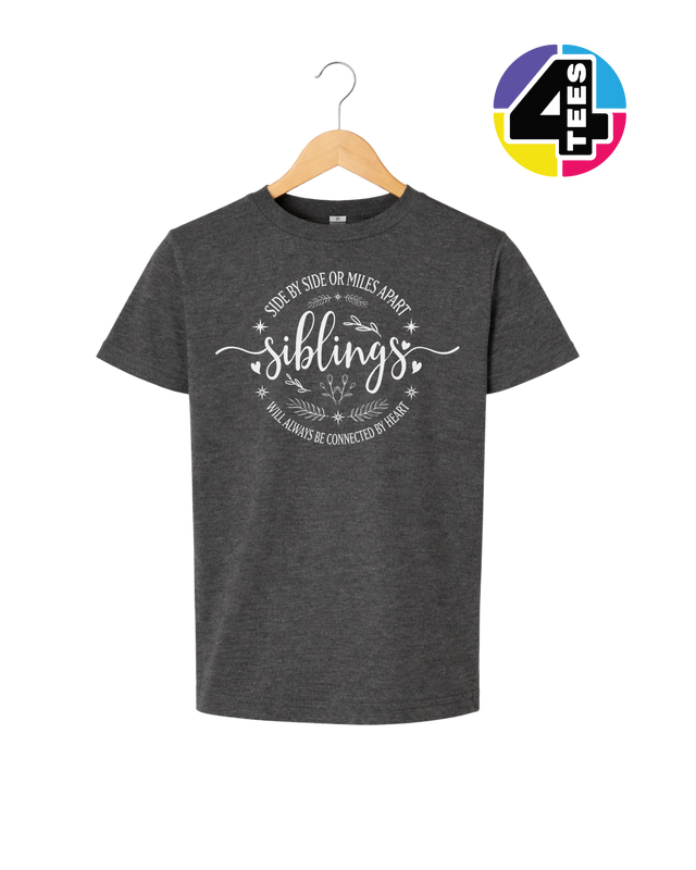 Siblings, Side by Side or Miles Apart Youth Tee