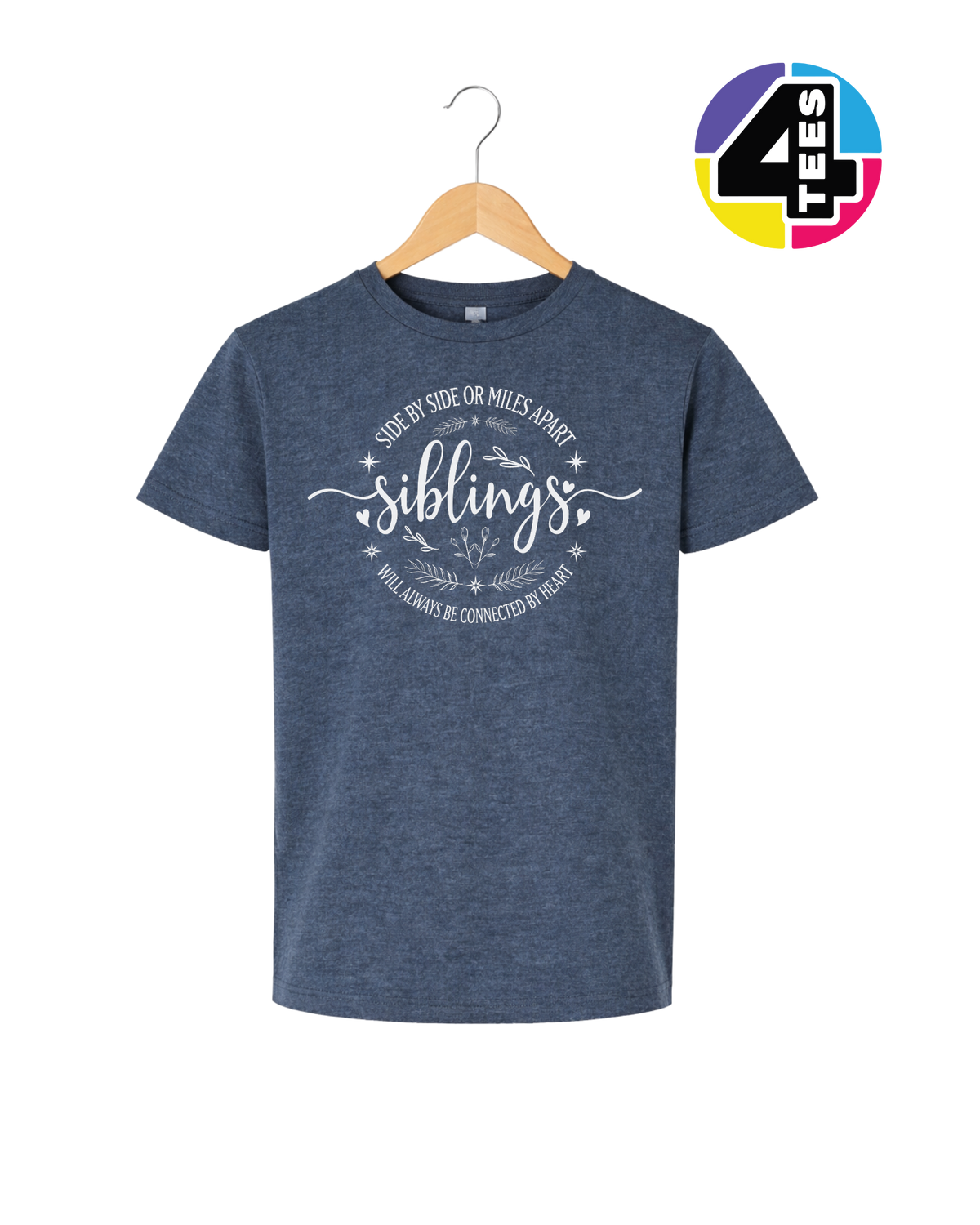 Siblings, Side by Side or Miles Apart Youth Tee