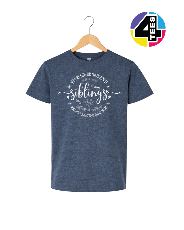 Siblings, Side by Side or Miles Apart Youth Tee