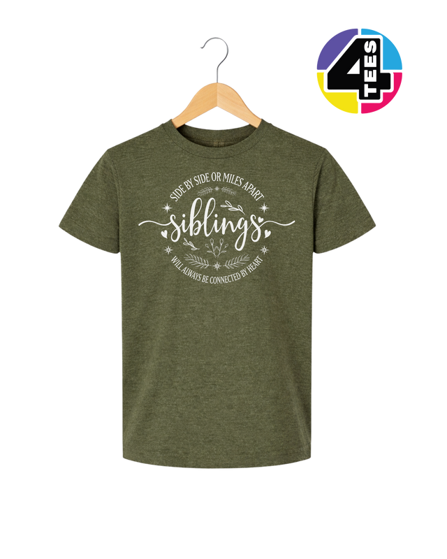 Siblings, Side by Side or Miles Apart Youth Tee