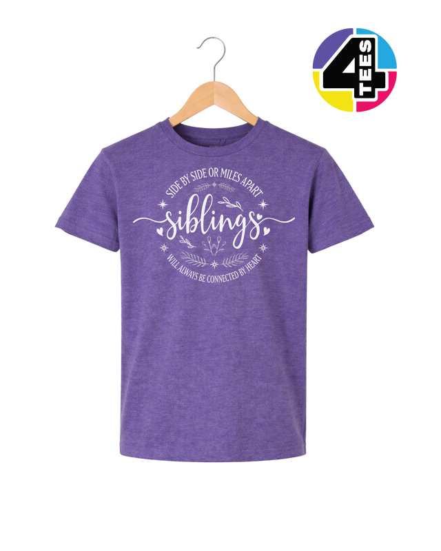 Siblings, Side by Side or Miles Apart Youth Tee