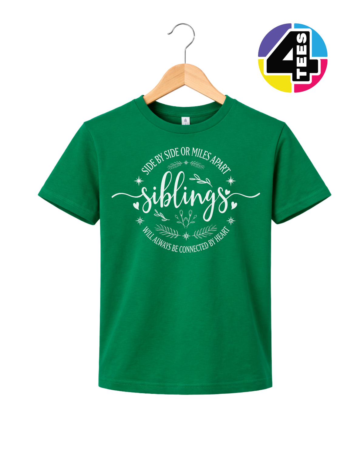 Siblings, Side by Side or Miles Apart Youth Tee