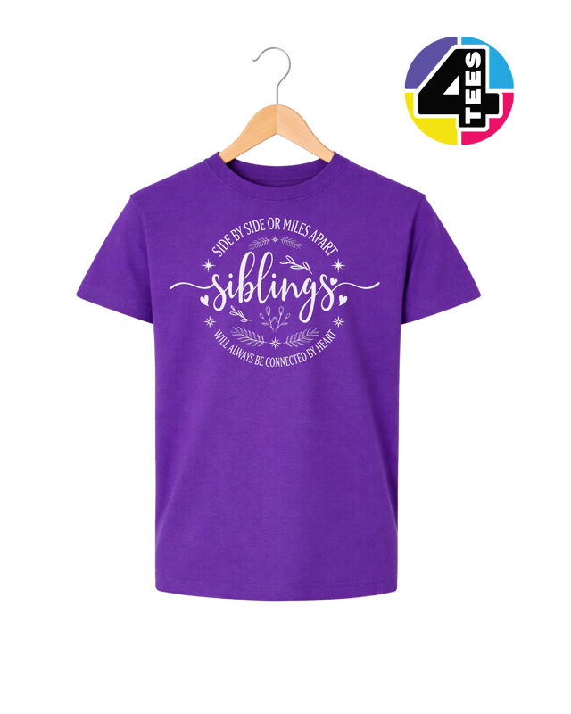 Siblings, Side by Side or Miles Apart Youth Tee